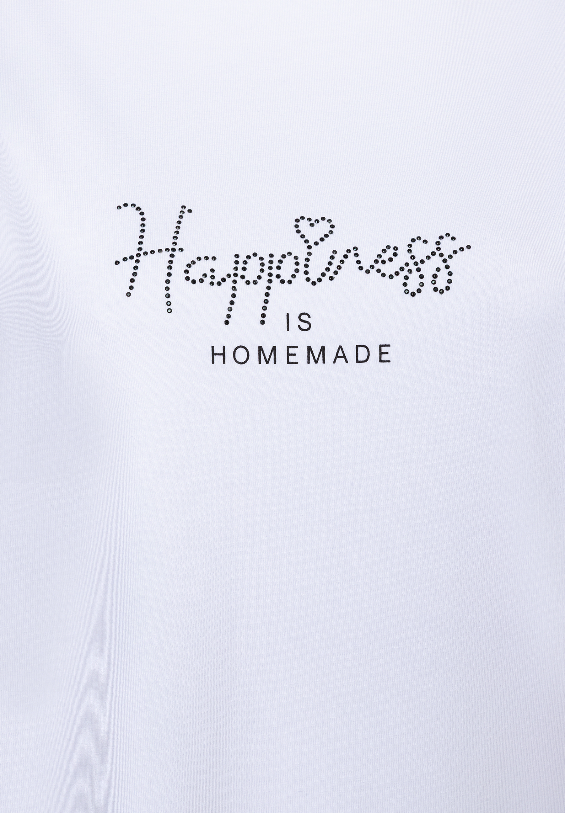 MORE & MORE Oberteil mit dem Schriftzug "Happiness is Homemade". MORE & MORE Oberteil mit dem Schriftzug "Happiness is Homemade".