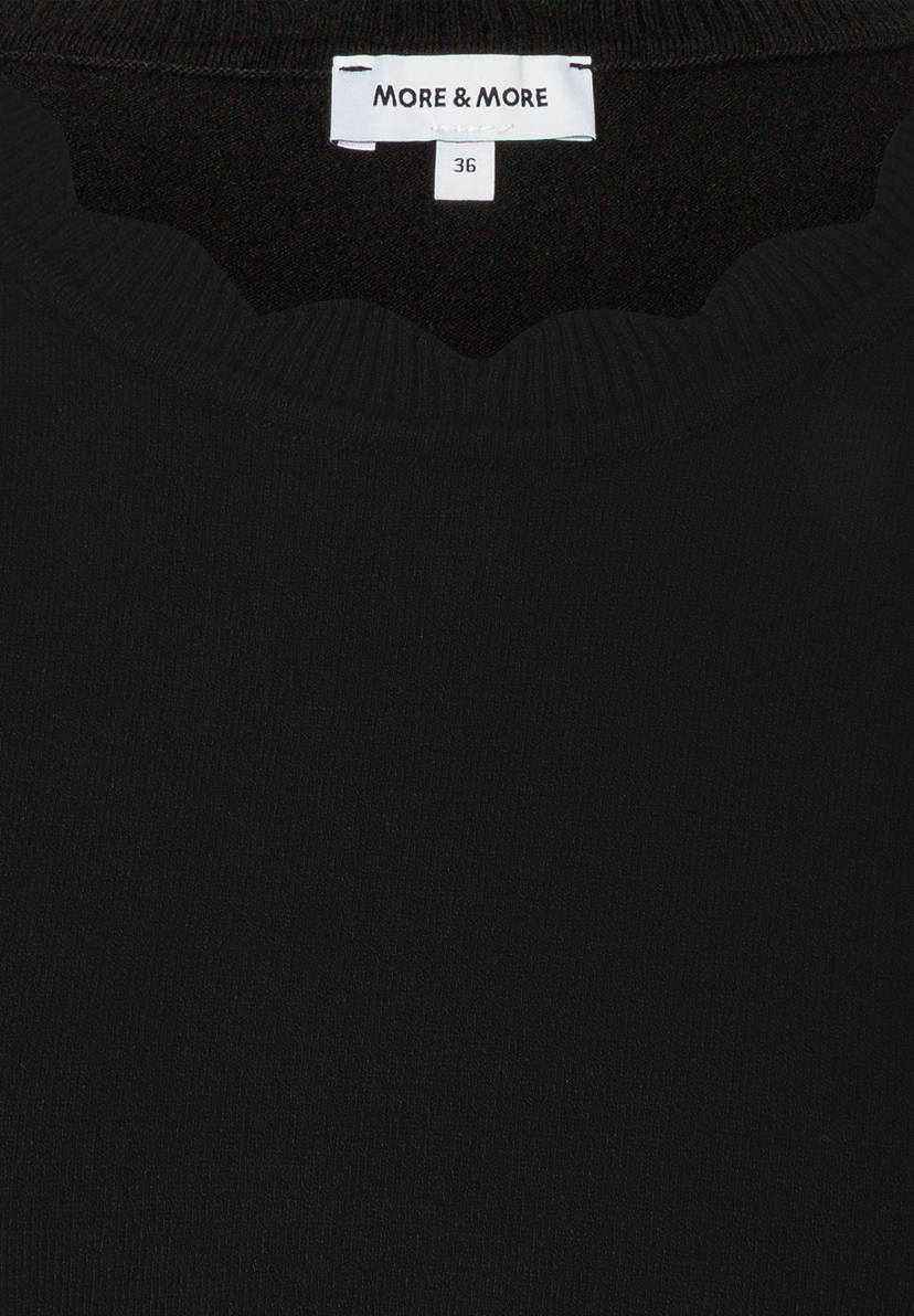MORE & MORE Feinstrick-Pullover in Schwarz, Gr. 36. Angenehm und elastisch, ideal für jeden Tag. MORE & MORE Feinstrick-Pullover in Schwarz, Gr. 36. Angenehm und elastisch, ideal für jeden Tag.