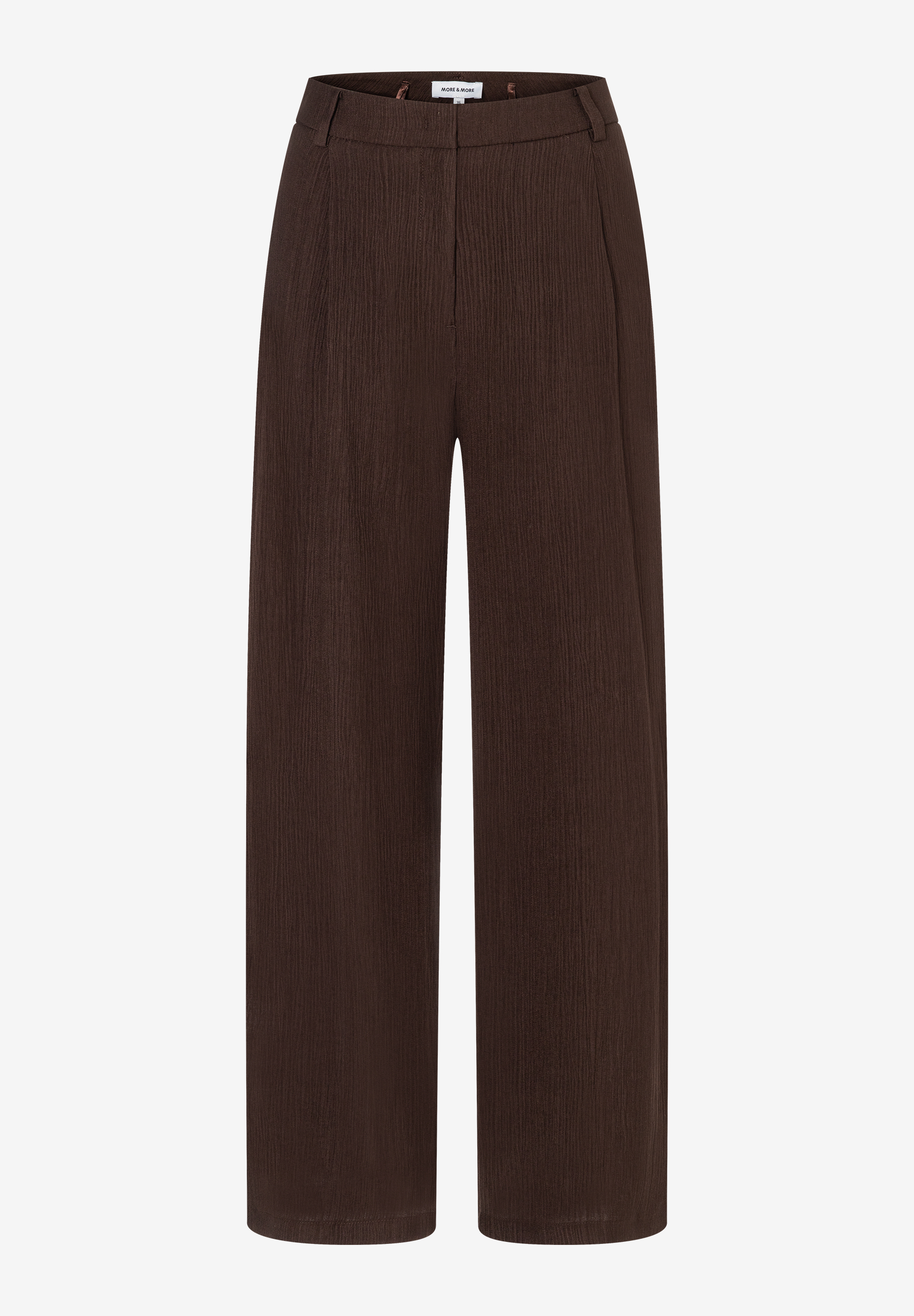 MORE & MORE Damenhose in Braun. Weite, fließende Hose aus leichtem Webstoff mit angenehmem Tragekomfort. MORE & MORE Damenhose in Braun. Weite, fließende Hose aus leichtem Webstoff mit angenehmem Tragekomfort.