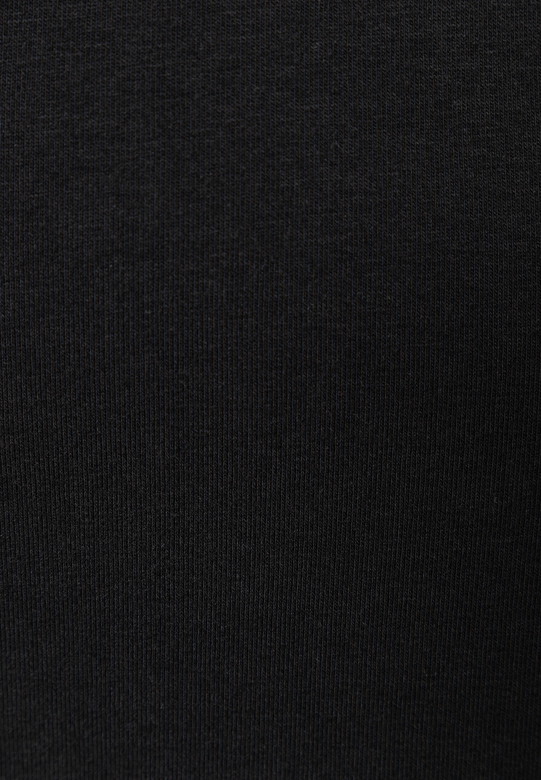 Detailaufnahme eines schwarzen Jersey-Stoffs von MORE & MORE, der Komfort und Elastizität verspricht. Detailaufnahme eines schwarzen Jersey-Stoffs von MORE & MORE, der Komfort und Elastizität verspricht.