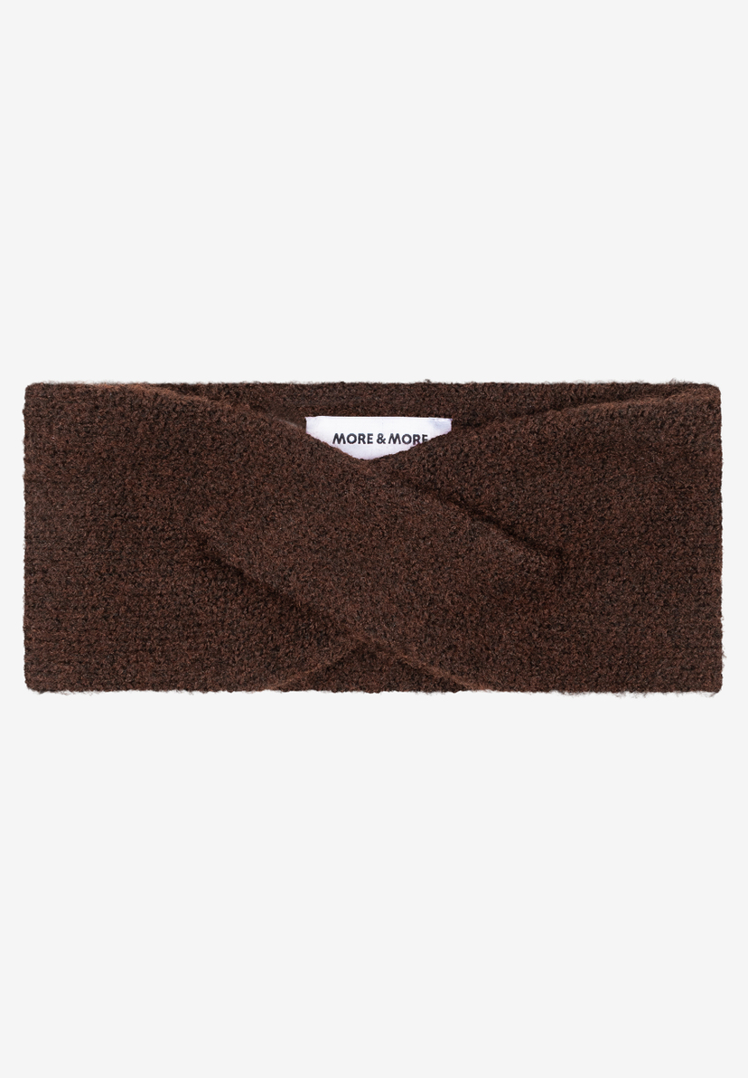 MORE & MORE Accessoires, Haarband, Braun, Melange-Optik, Twist-Detail, winterliche Modeaccessoires