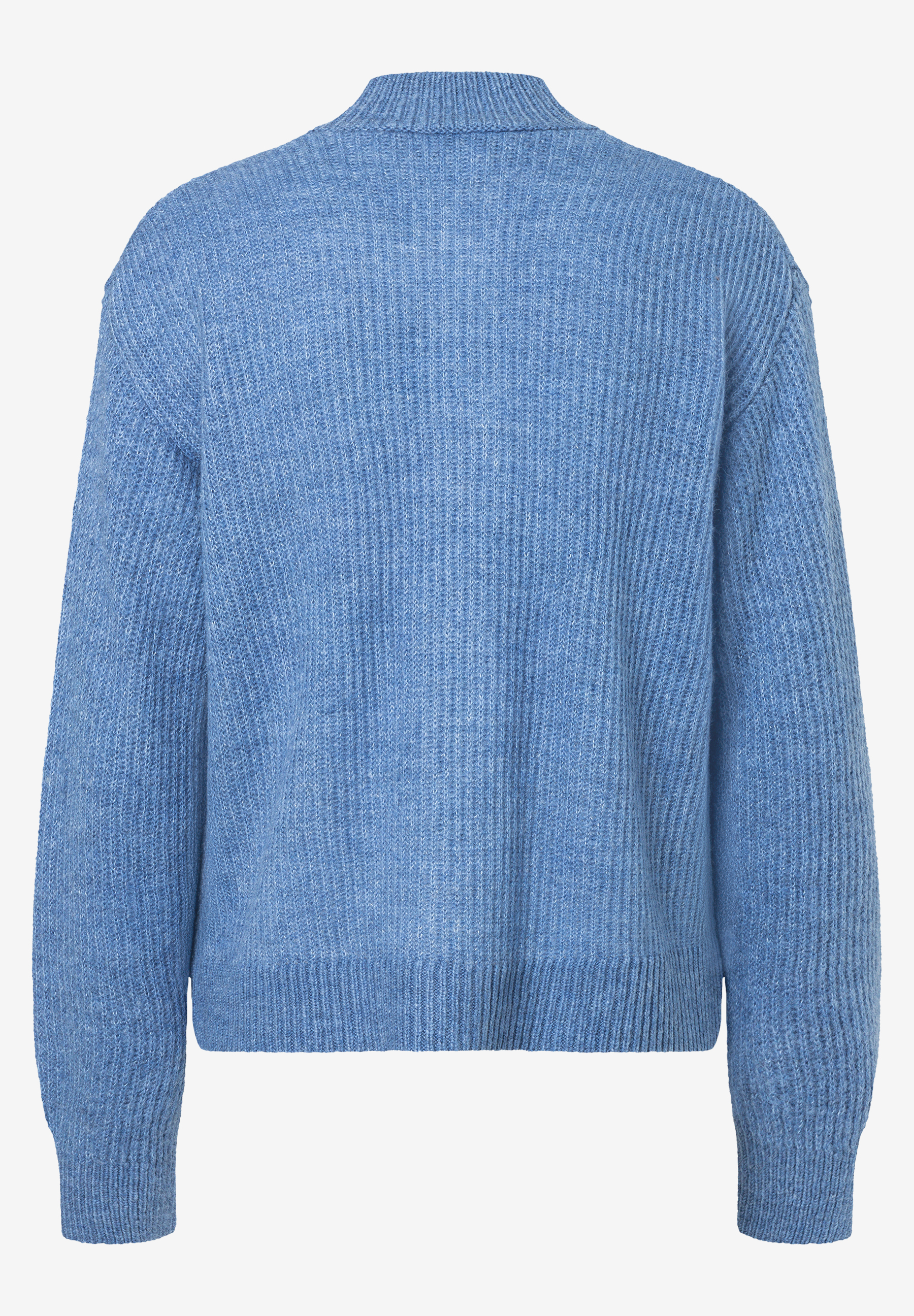MORE & MORE Pullover & Strick in Hellblau. Lockere Passform, Stehkragen und Rippstrickbündchen an Ärmeln und Saum. MORE & MORE Pullover & Strick in Hellblau. Lockere Passform, Stehkragen und Rippstrickbündchen an Ärmeln und Saum.