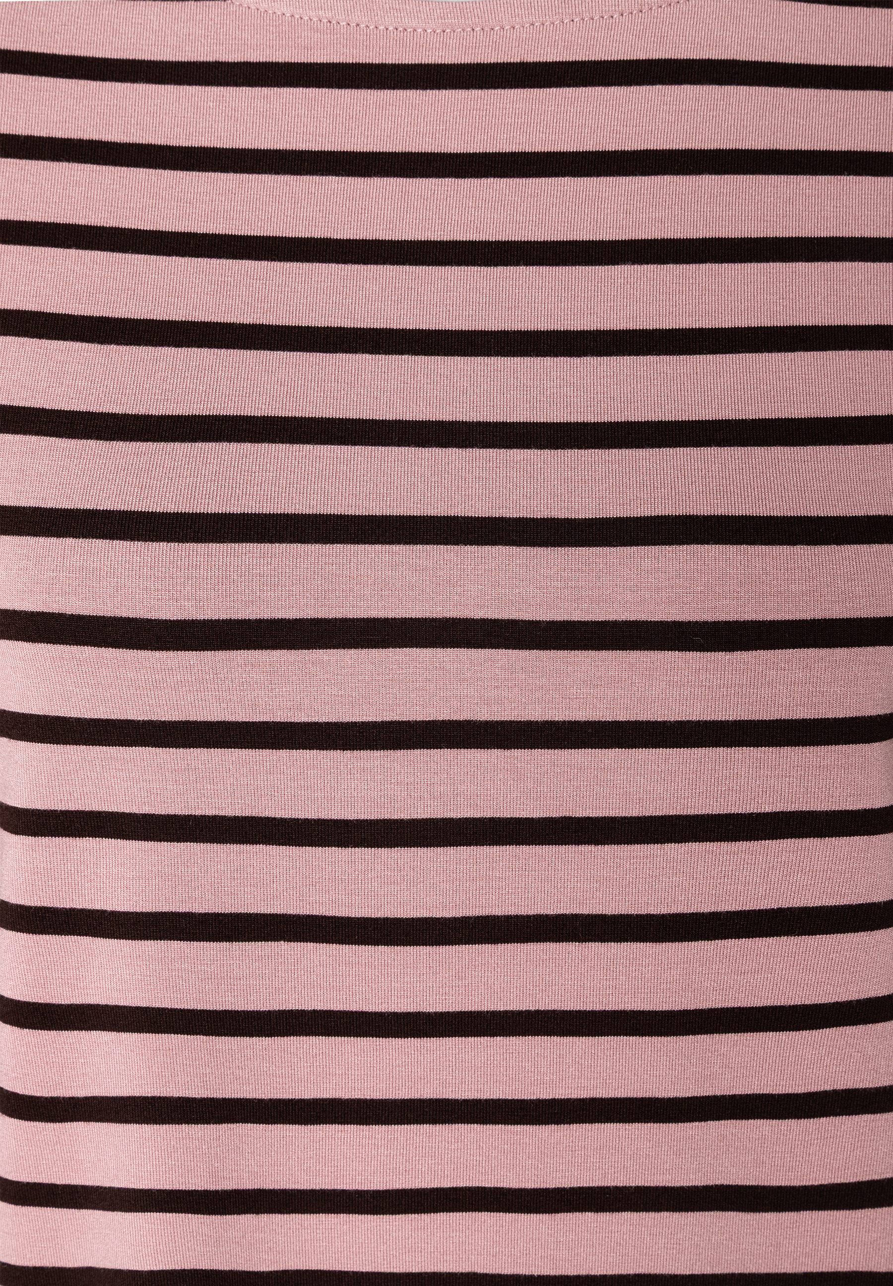 MORE & MORE T-Shirt/Top mit braunen und rosafarbenen Streifenmuster. Das engmaschige Material zeigt eine leicht glänzende Oberfläche. MORE & MORE T-Shirt/Top mit braunen und rosafarbenen Streifenmuster. Das engmaschige Material zeigt eine leicht glänzende Oberfläche.