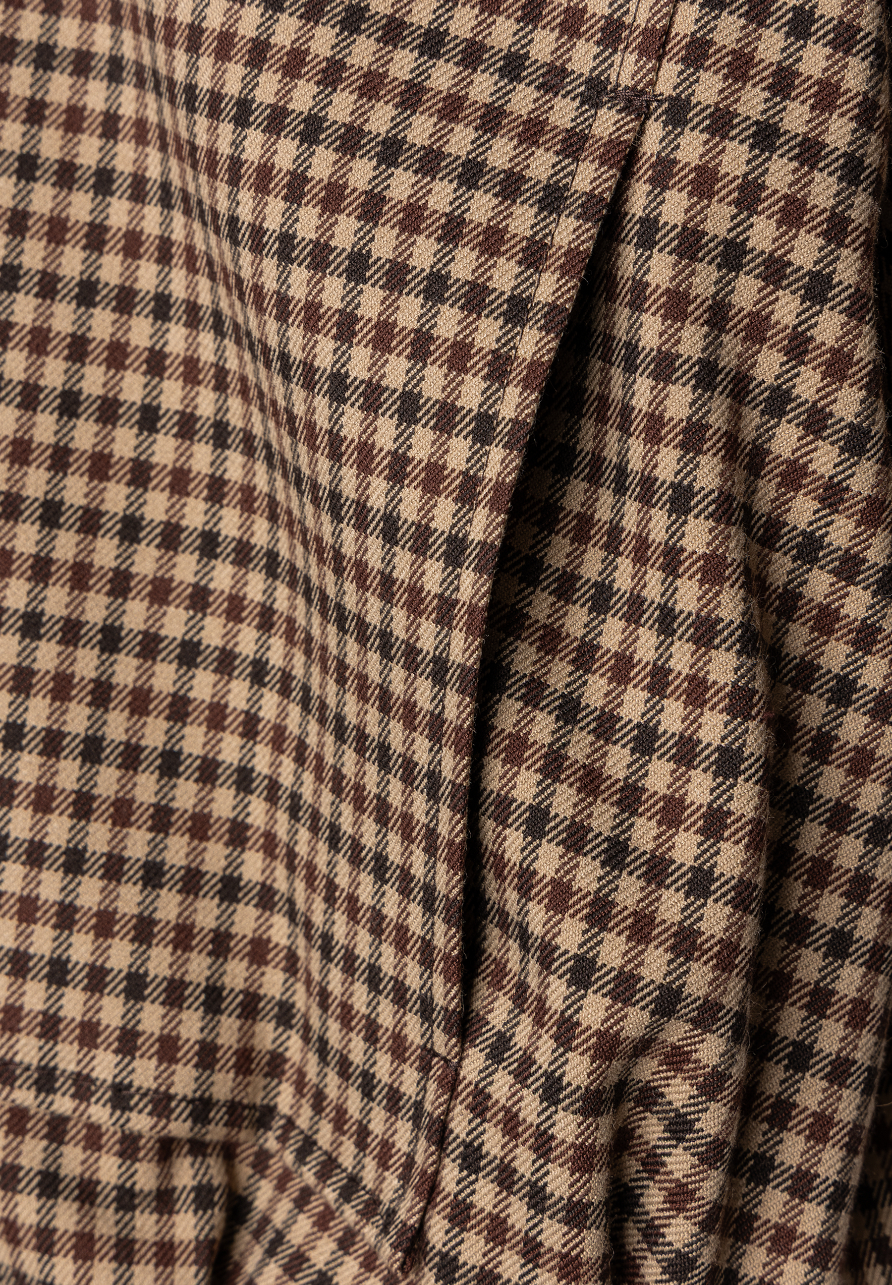 MORE & MORE Blazer mit beigefarbenem und braunem Hahnentrittmuster, Seitenansicht