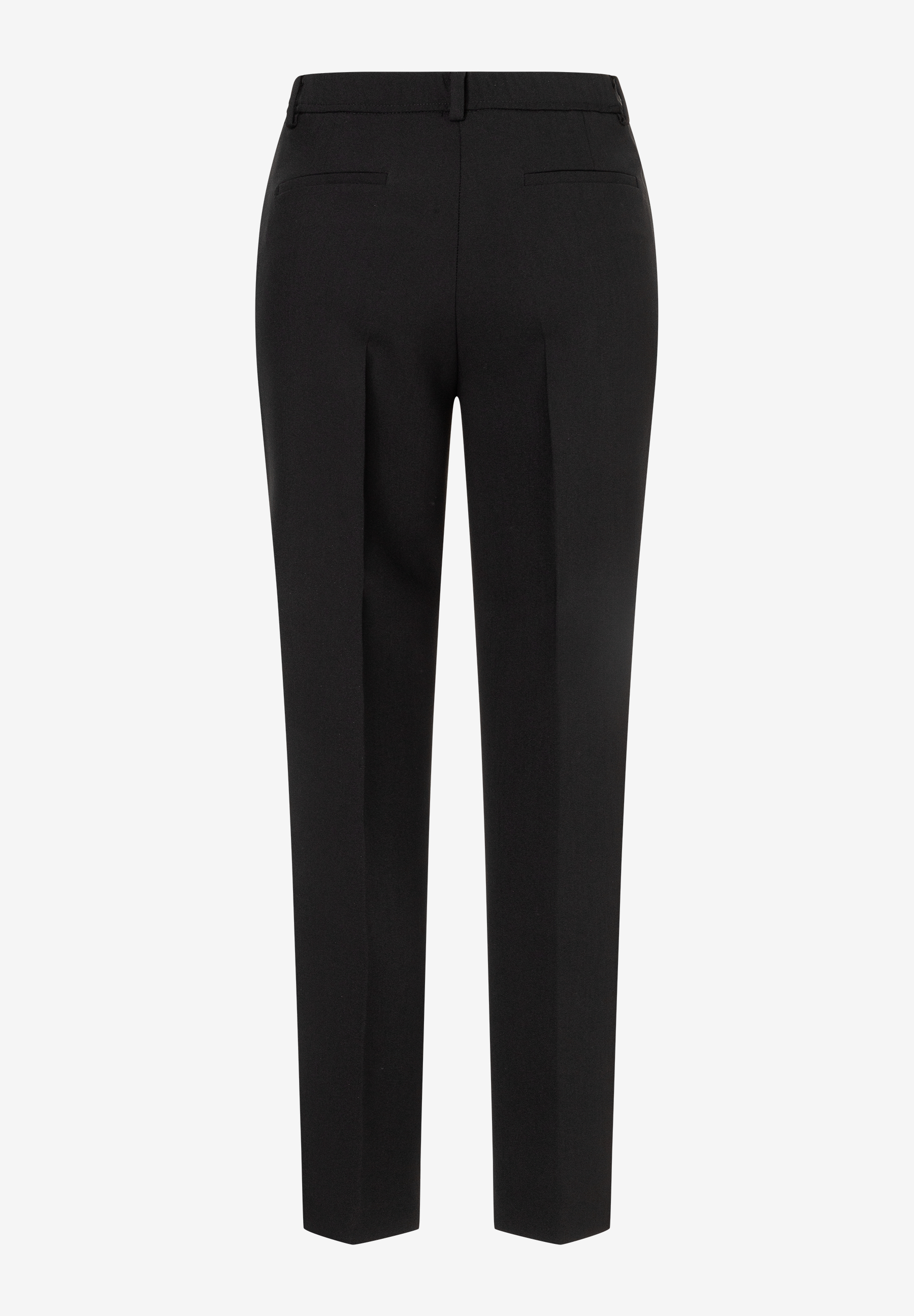 MORE & MORE schwarze Business-Hose mit hohem Bund und schmal zulaufendem Bein, elegant und vielseitig.