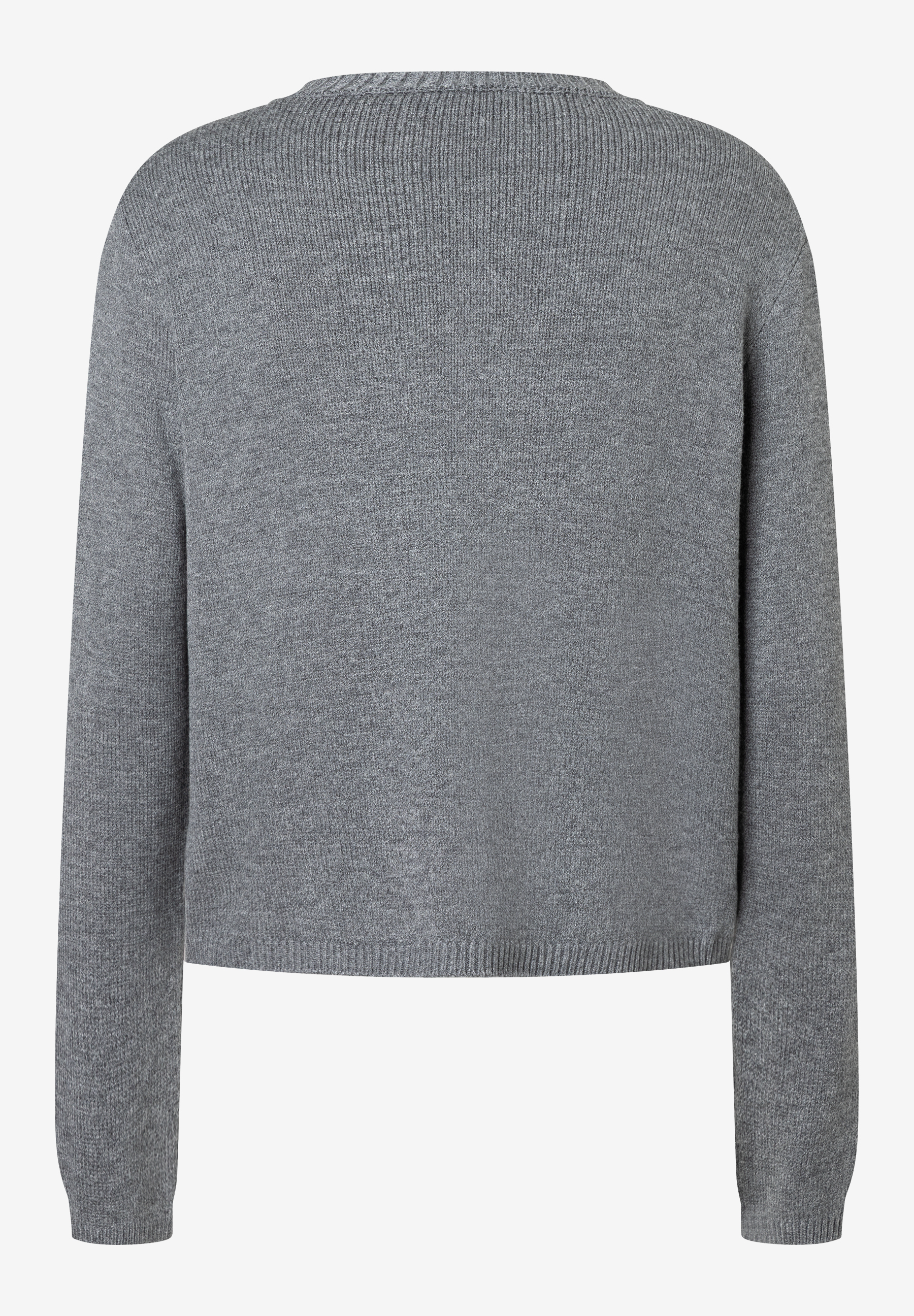 Ein grauer, elastischer Feinstrick-Pullover von MORE & MORE mit angenehmem Tragekomfort. Ein grauer, elastischer Feinstrick-Pullover von MORE & MORE mit angenehmem Tragekomfort.