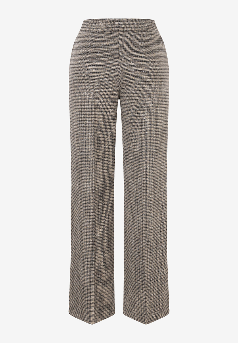 MORE & MORE Jeans im Hahnentrittmuster: Eine lässige und stilvolle Hose für Damen. MORE & MORE Jeans im Hahnentrittmuster: Eine lässige und stilvolle Hose für Damen.