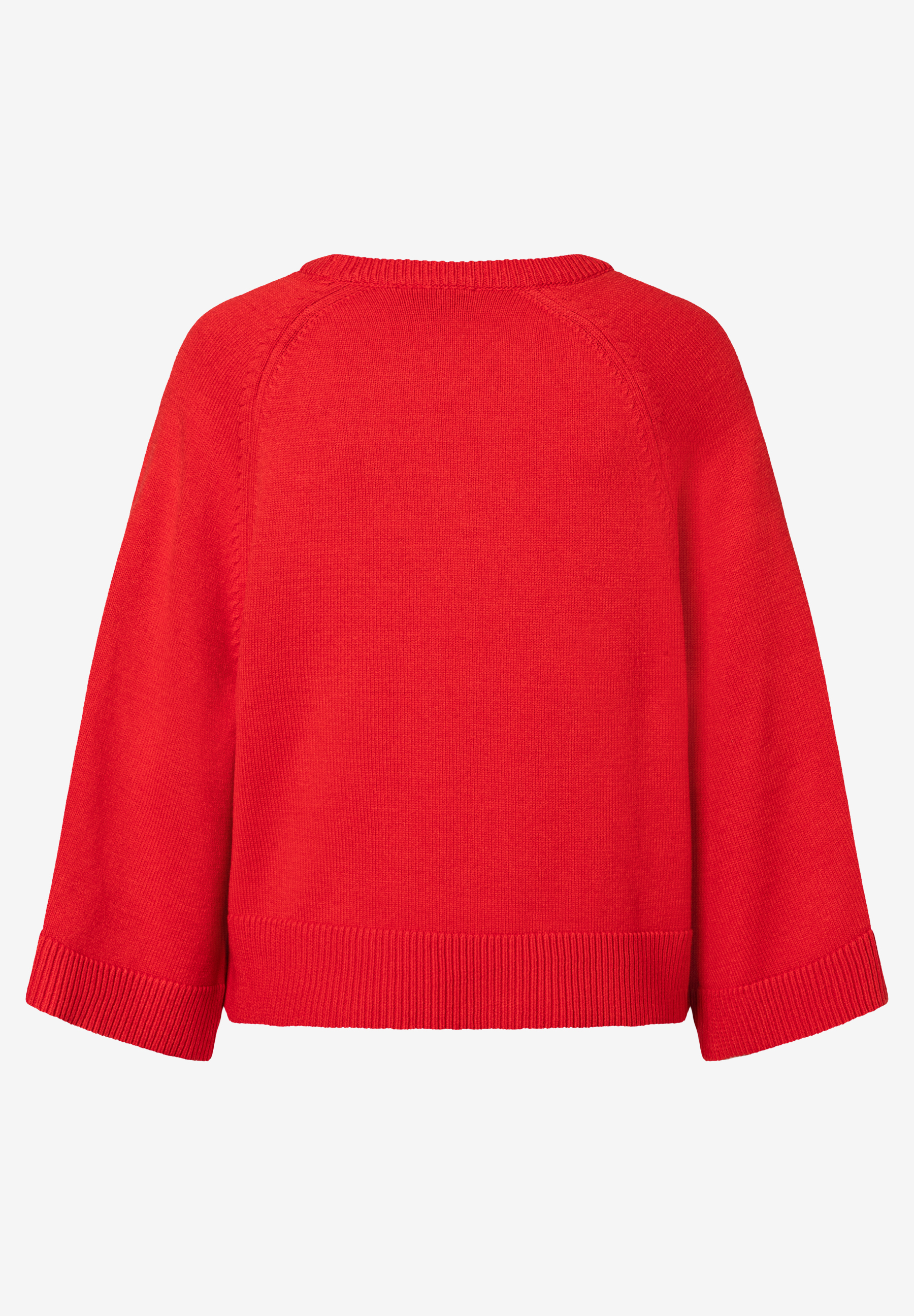 Ein roter Strickpullover von MORE & MORE mit komfortablem, elastischem Tragegefühl. Ein roter Strickpullover von MORE & MORE mit komfortablem, elastischem Tragegefühl.