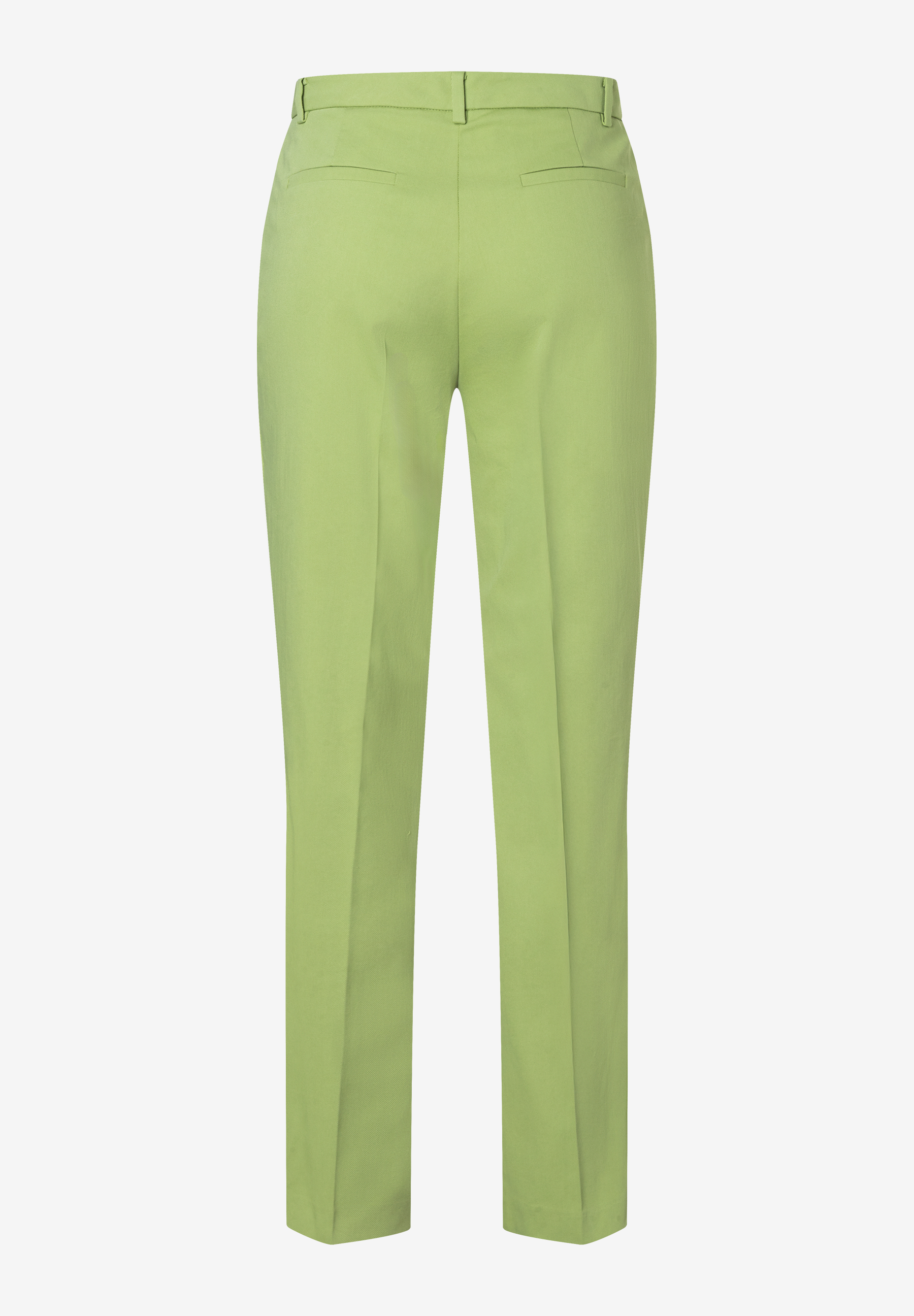 Eine MORE & MORE Hose aus Gabardine in hellem Grün, elastisch für bequemen Tragekomfort. Eine MORE & MORE Hose aus Gabardine in hellem Grün, elastisch für bequemen Tragekomfort.