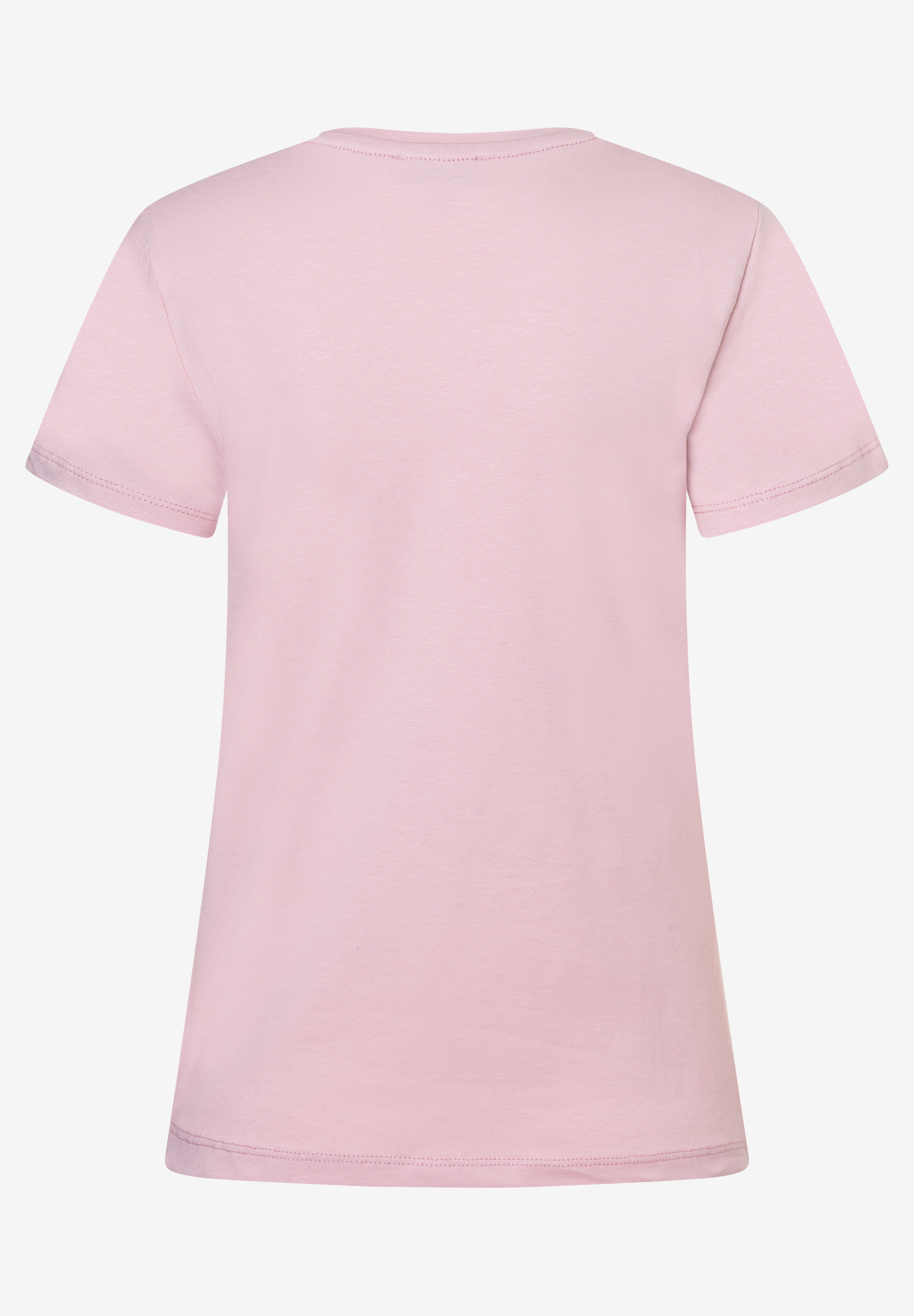 MORE & MORE T-Shirt aus Jersey in Rosé, Rückansicht. Ein vielseitiges und bequemes Oberteil. MORE & MORE T-Shirt aus Jersey in Rosé, Rückansicht. Ein vielseitiges und bequemes Oberteil.
