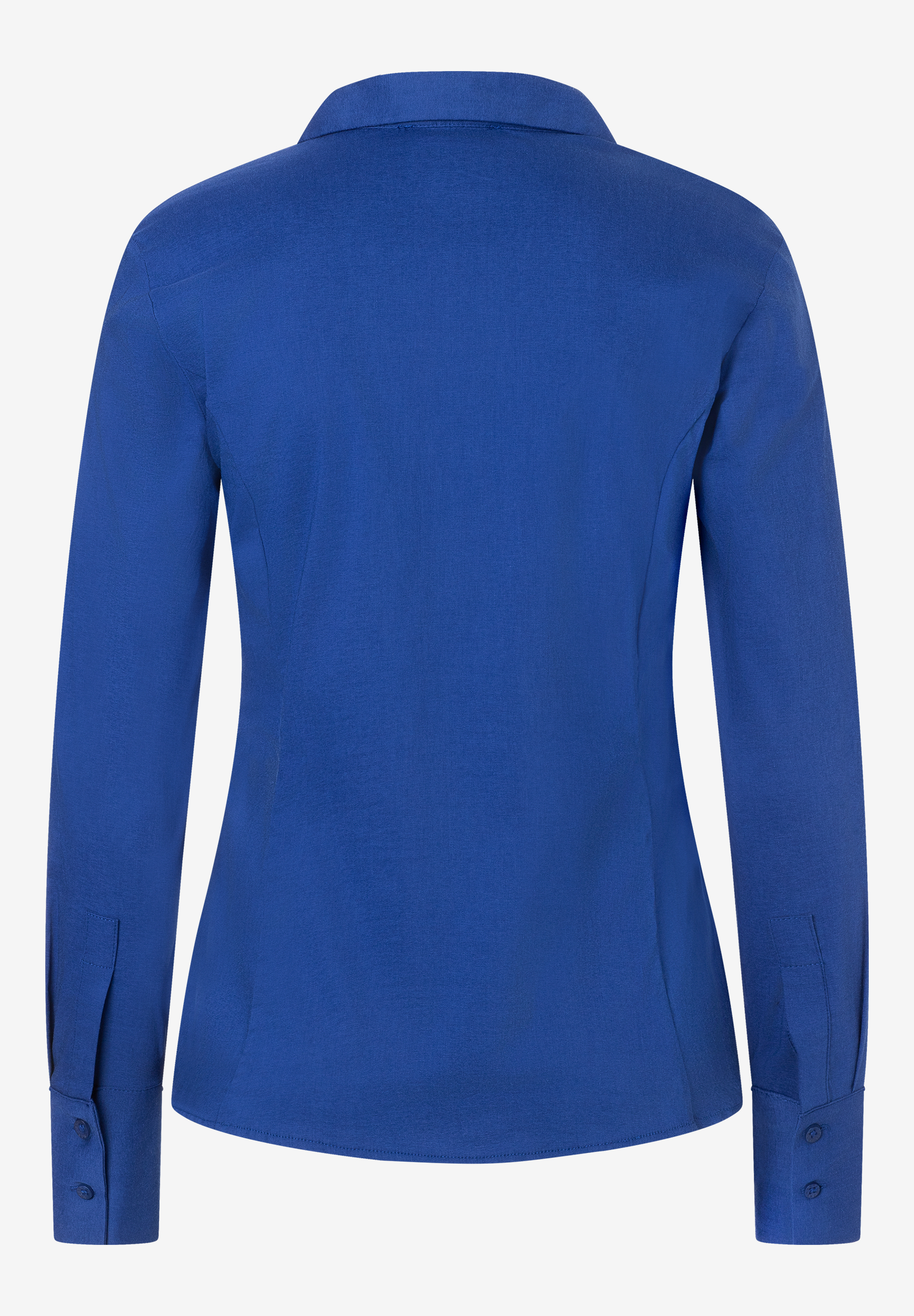 MORE & MORE Damen-Popeline-Bluse aus Baumwollmischung in elegantem Royalblau, Rückseite. Angenehmer Tragekomfort, elastisch, hautfreundlich. MORE & MORE Damen-Popeline-Bluse aus Baumwollmischung in elegantem Royalblau, Rückseite. Angenehmer Tragekomfort, elastisch, hautfreundlich.