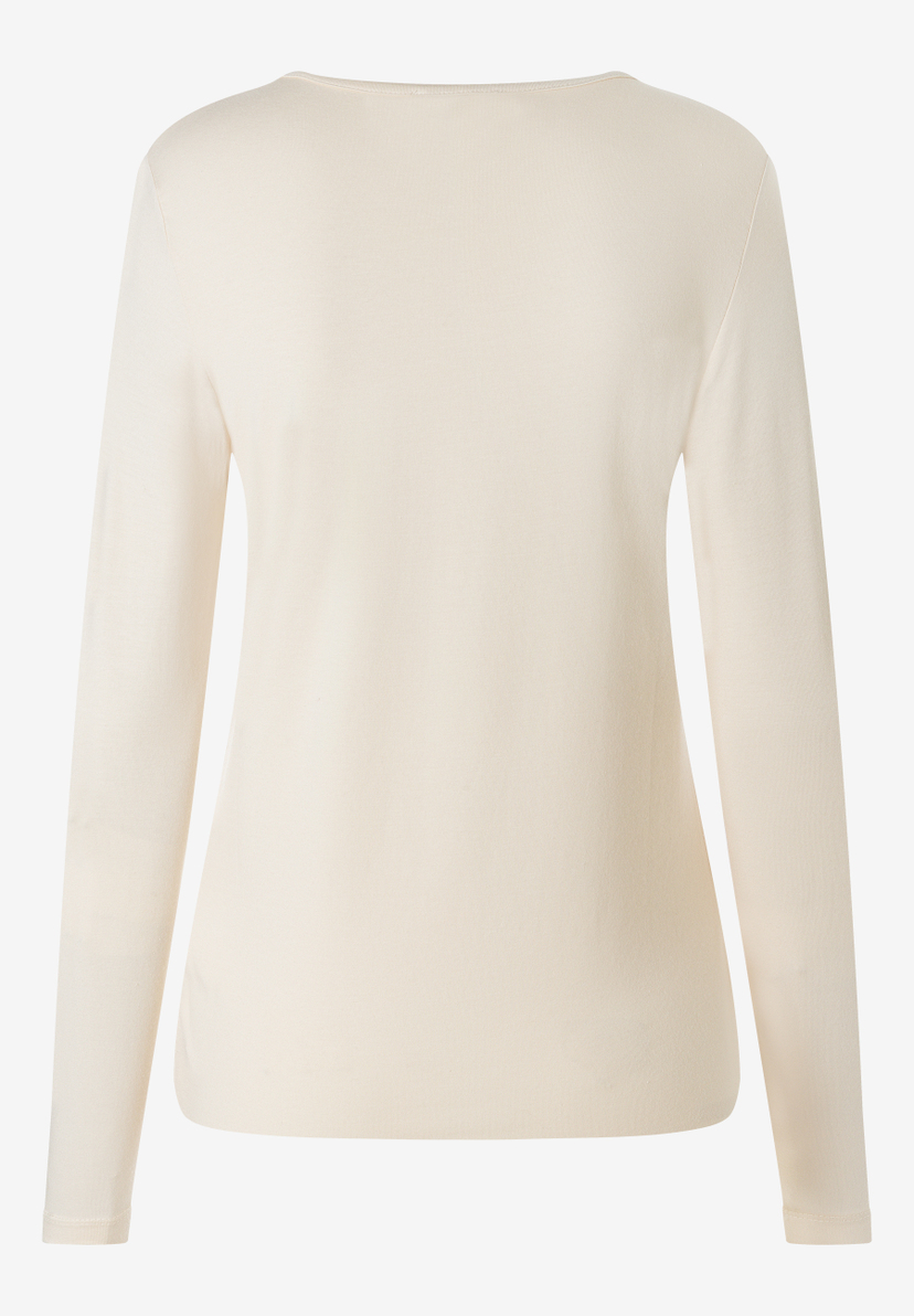 MORE & MORE Damenshirt aus Jersey, cremefarben, angenehmer Tragekomfort, hautfreundlich und elastisch MORE & MORE Damenshirt aus Jersey, cremefarben, angenehmer Tragekomfort, hautfreundlich und elastisch