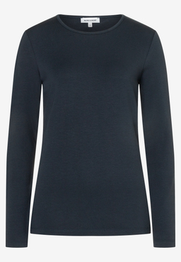 MORE & MORE Jersey-Langarmshirt in Dunkelgrau, hautfreundlich und elastisch mit angenehmem Tragekomfort.