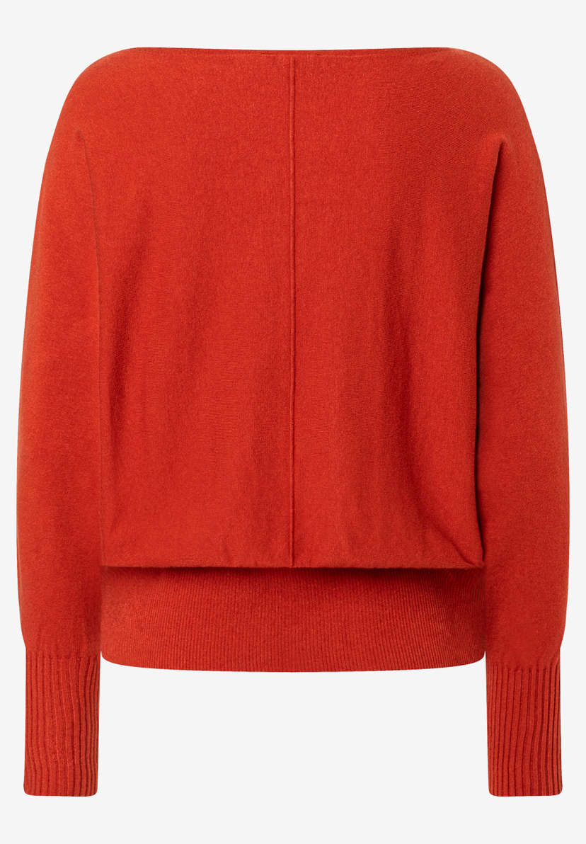 MORE & MORE Feinstrick-Pullover in Rot. Angenehmer, elastischer Tragekomfort und hautfreundlich. Ideal für jeden Anlass.
