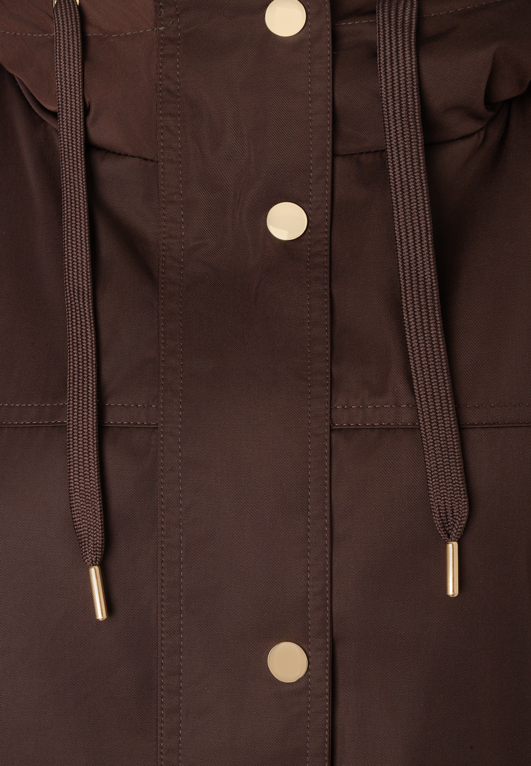 MORE & MORE Kurzmantel, braun, mit goldfarbenen Knöpfen und Zugbändern. Stylisch und warm für jedes Wetter. MORE & MORE Kurzmantel, braun, mit goldfarbenen Knöpfen und Zugbändern. Stylisch und warm für jedes Wetter.