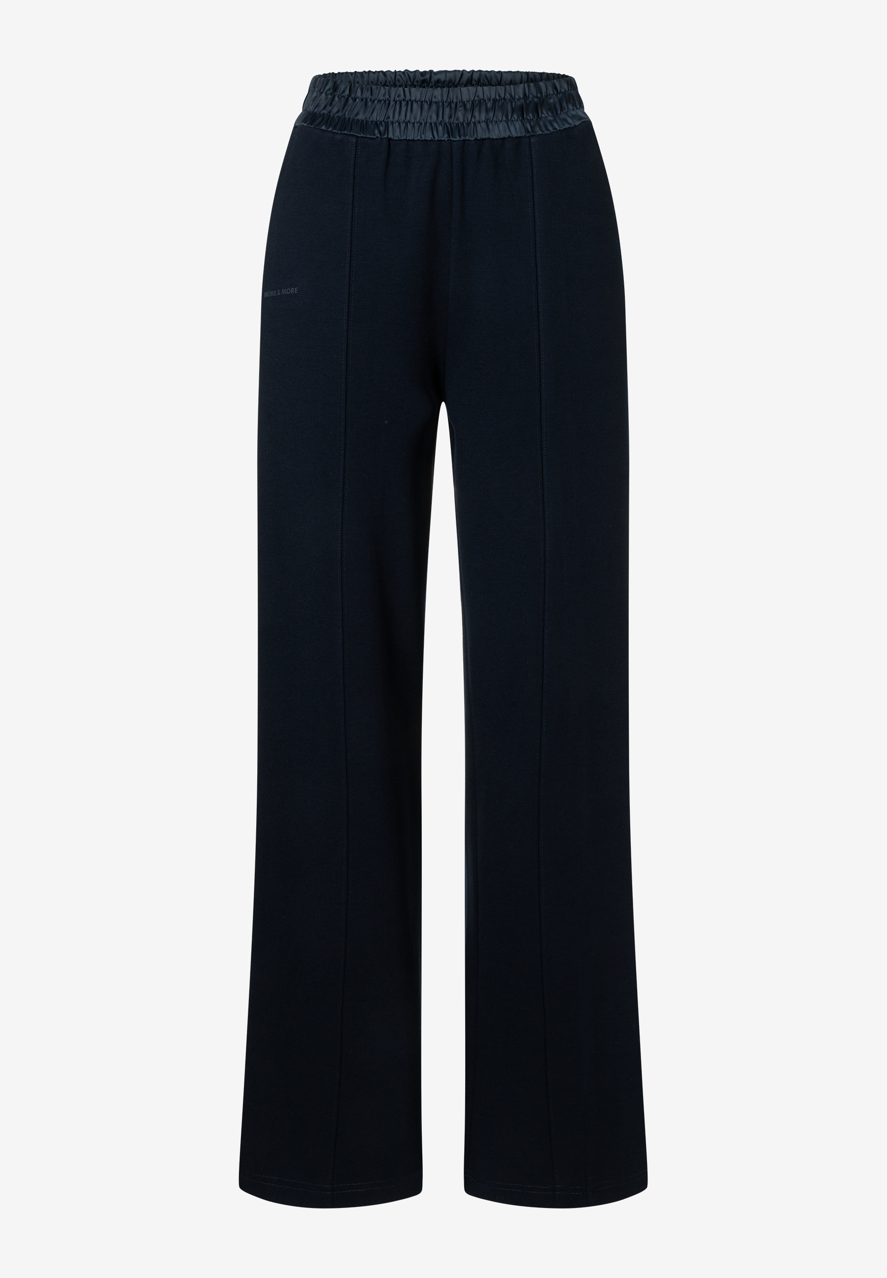 MORE & MORE schwarze Jeans mit Bundfalten und Gummizug MORE & MORE schwarze Jeans mit Bundfalten und Gummizug