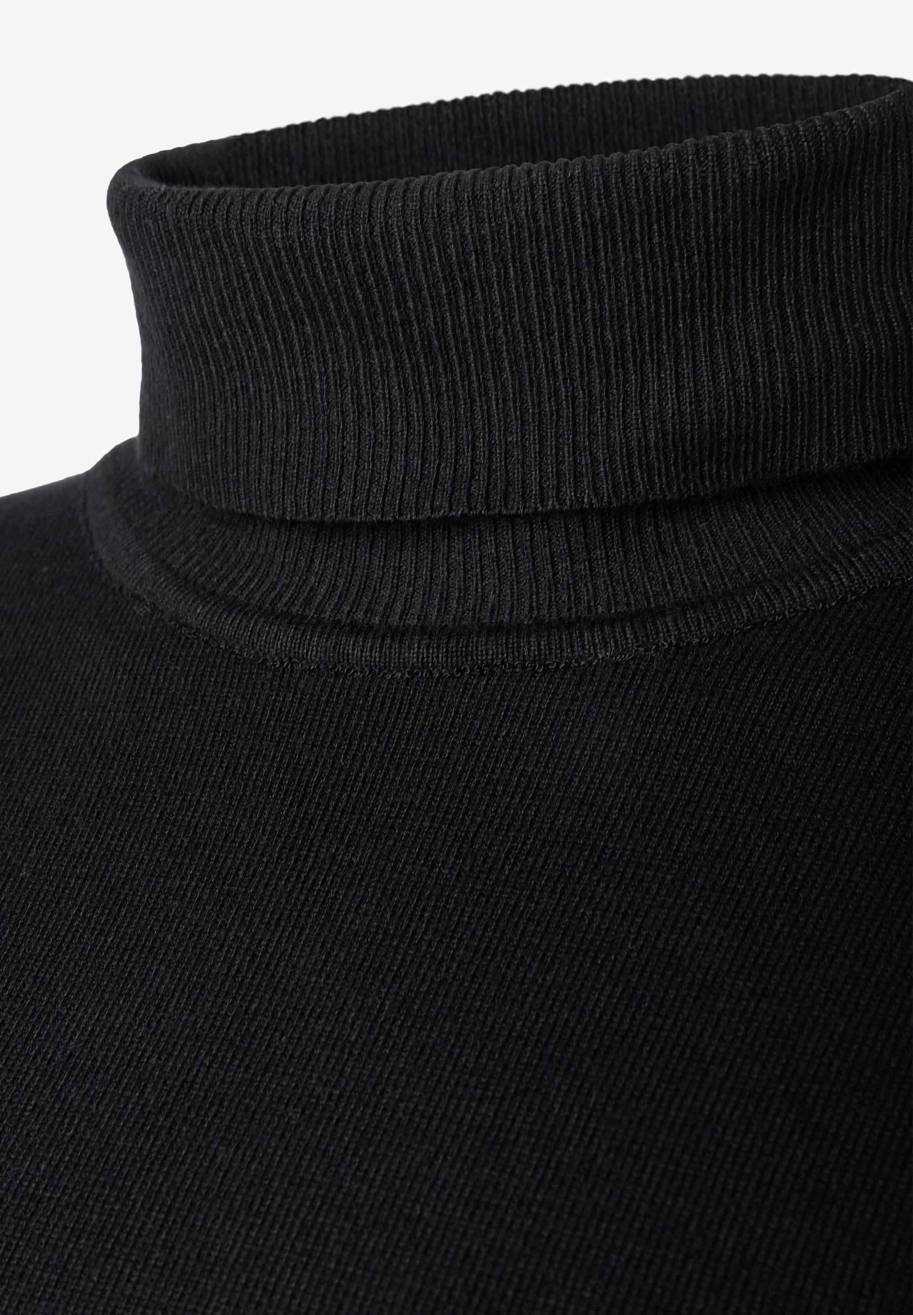 MORE & MORE Feinstrick-Pullover mit Rollkragen, Schwarz, elastisch & hautfreundlich, ideal als Oberteil MORE & MORE Feinstrick-Pullover mit Rollkragen, Schwarz, elastisch & hautfreundlich, ideal als Oberteil