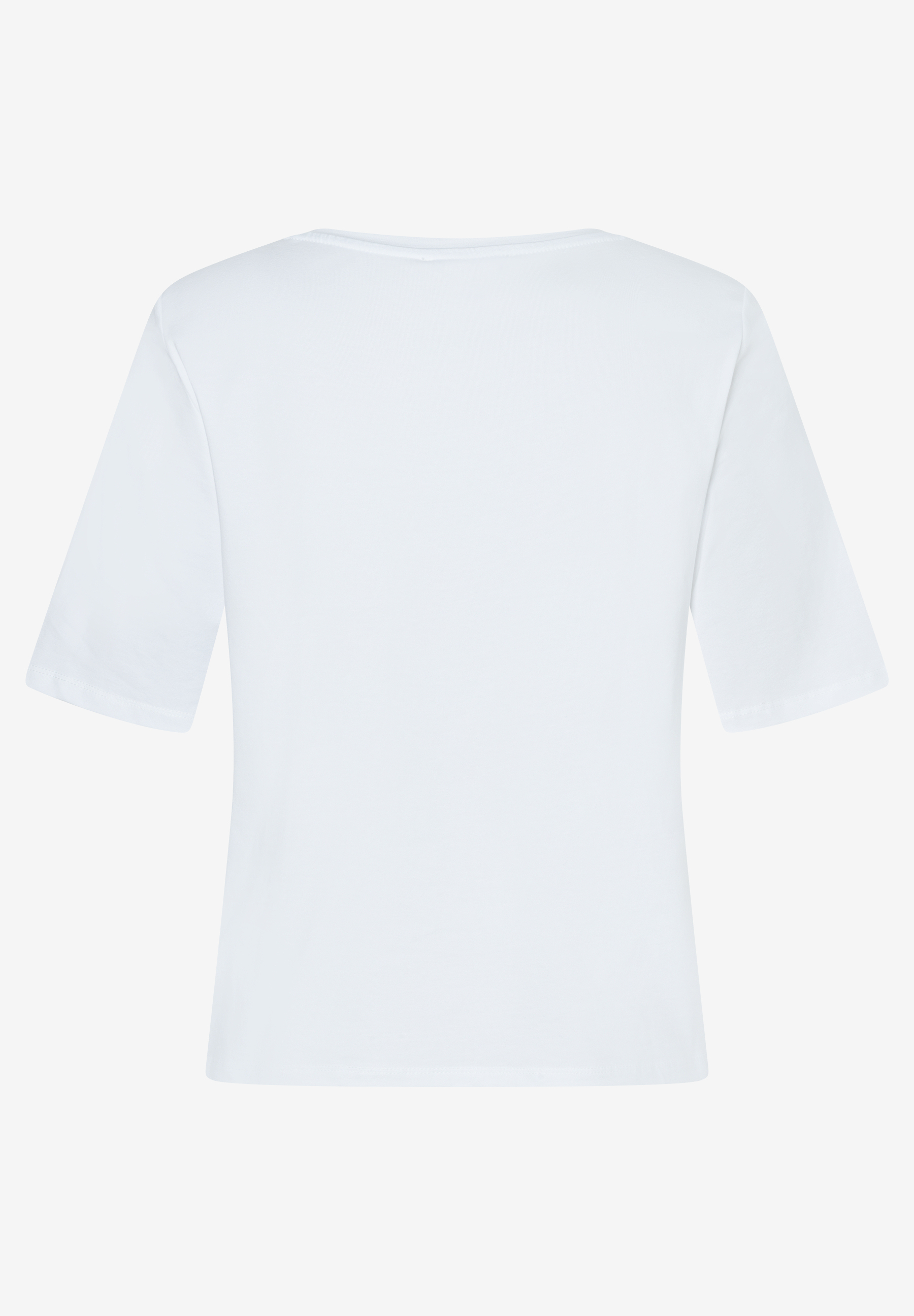 Ein weißes MORE & MORE T-Shirt mit kurzen Ärmeln, aus Jersey und elastisch, für angenehmen Tragekomfort. Ein weißes MORE & MORE T-Shirt mit kurzen Ärmeln, aus Jersey und elastisch, für angenehmen Tragekomfort.