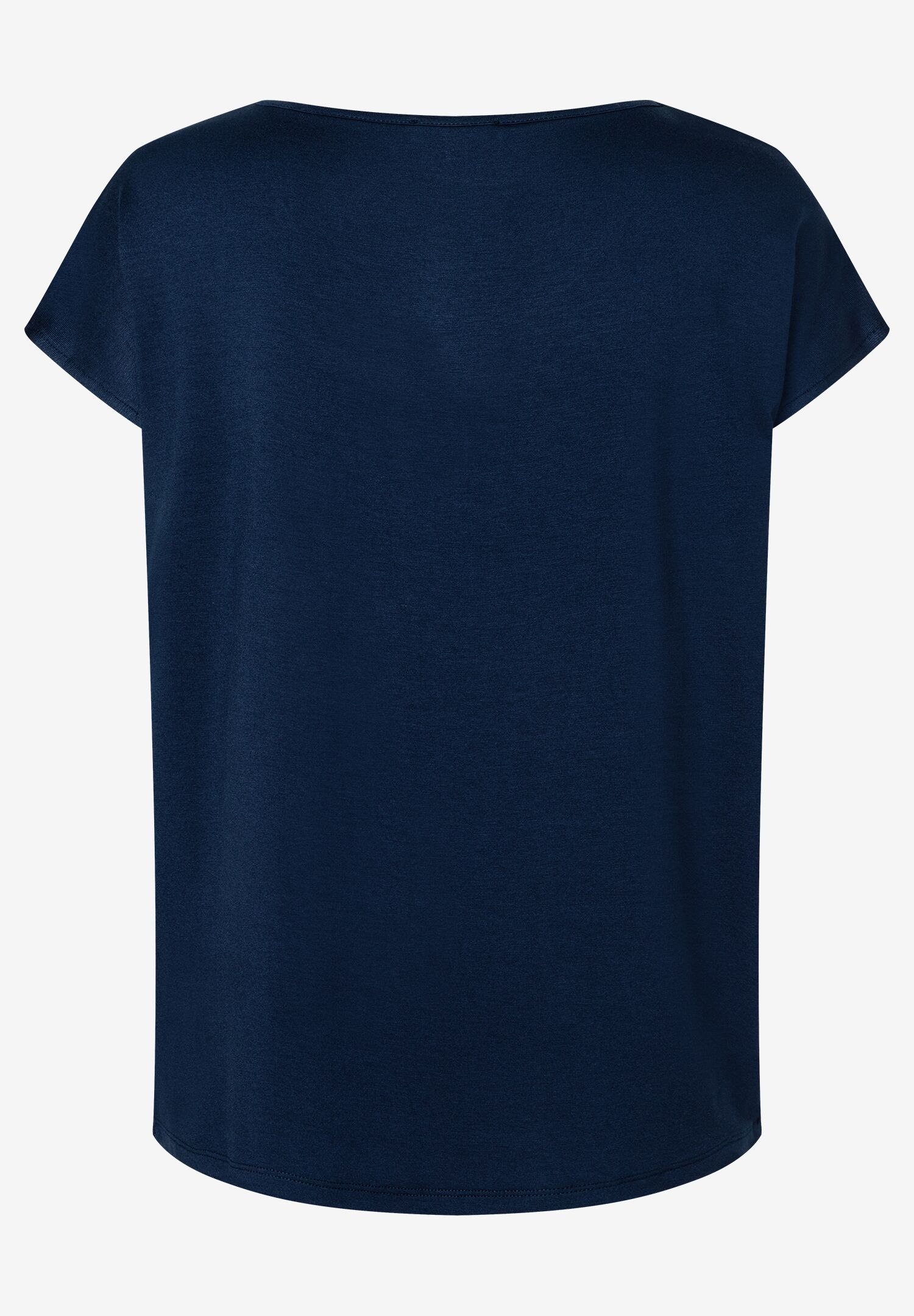 Ein marineblaues MORE & MORE T-Shirt aus Jersey, einfache Passform und Materialmix. Angenehmer Tragekomfort. Ein marineblaues MORE & MORE T-Shirt aus Jersey, einfache Passform und Materialmix. Angenehmer Tragekomfort.