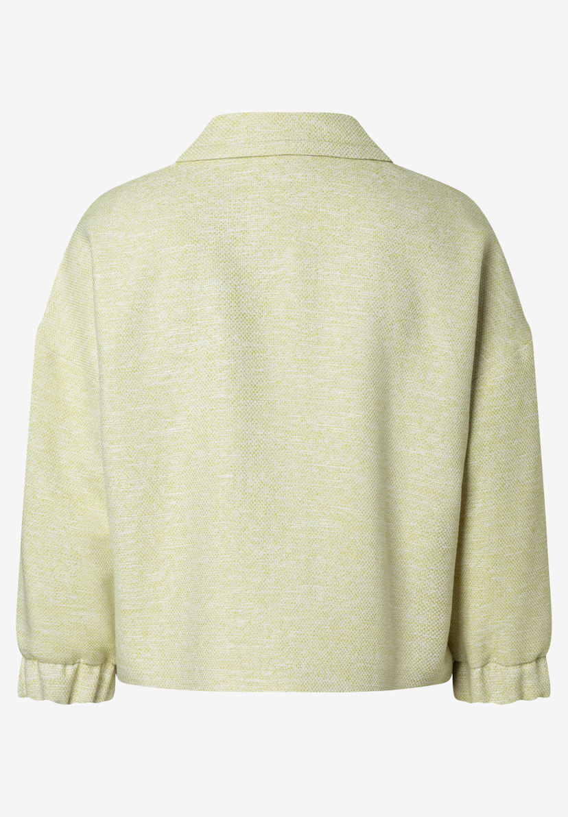 Rückansicht eines MORE & MORE Bouclé-Blazers mit angenehmem Tragekomfort. Rückansicht eines MORE & MORE Bouclé-Blazers mit angenehmem Tragekomfort.