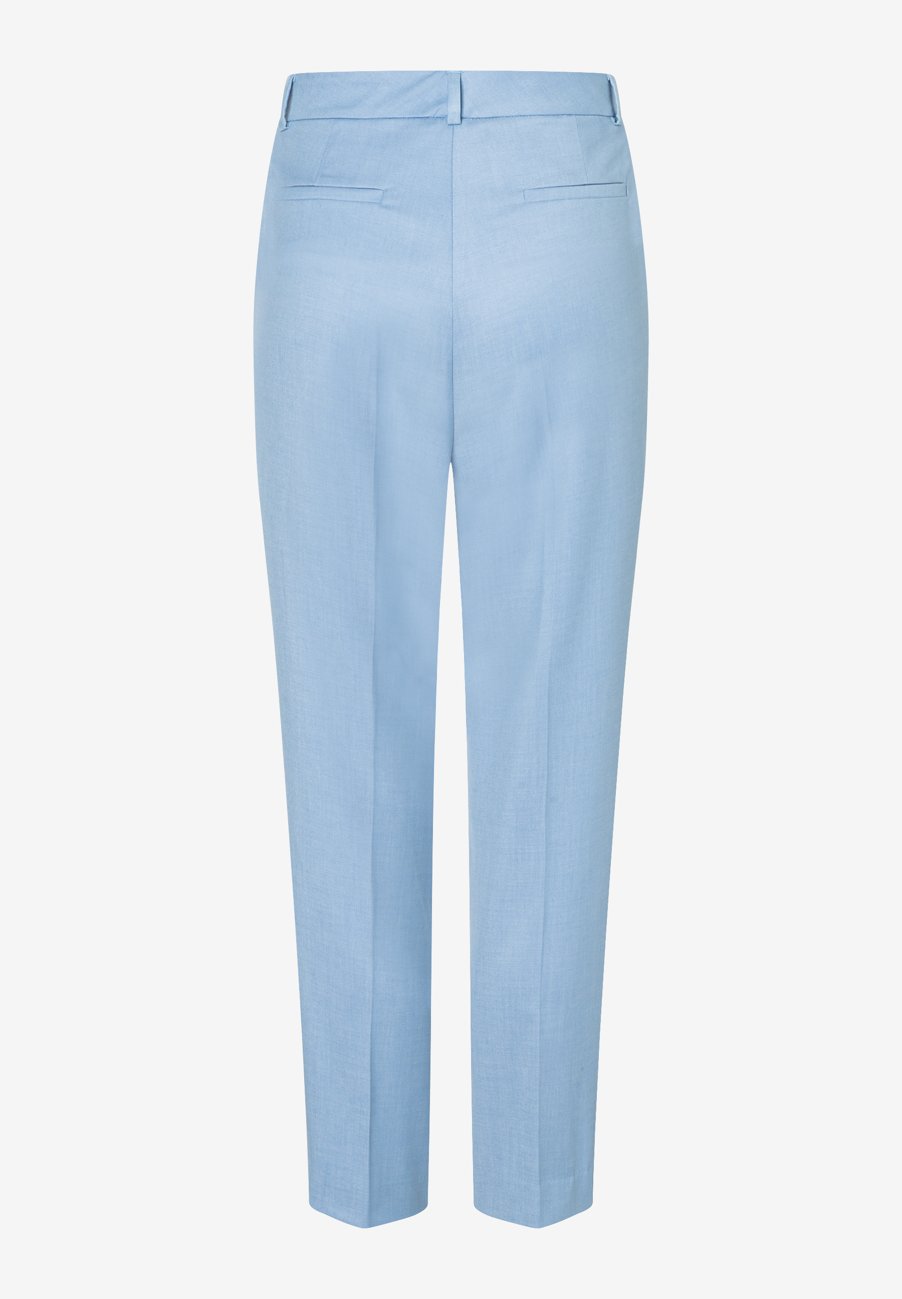 Hellblaue MORE & MORE Webhose mit Stretch, Rückansicht. Hellblaue MORE & MORE Webhose mit Stretch, Rückansicht.