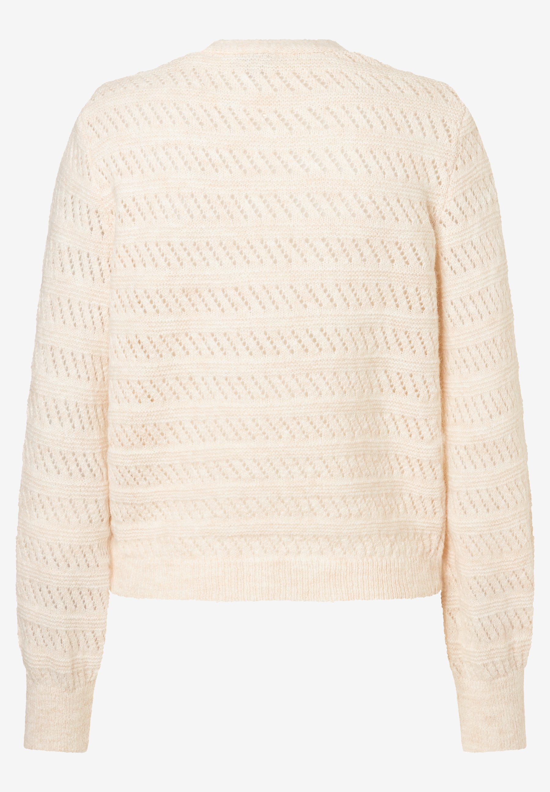 MORE & MORE Damen Pullover in Off-White. Strickpullover mit Rautenmuster. MORE & MORE Damen Pullover in Off-White. Strickpullover mit Rautenmuster.