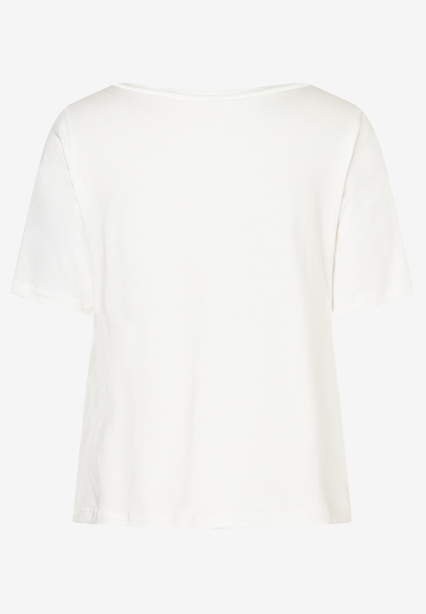 Ein weißes T-Shirt von MORE & MORE aus Jersey mit kurzen Ärmeln. Ein weißes T-Shirt von MORE & MORE aus Jersey mit kurzen Ärmeln.