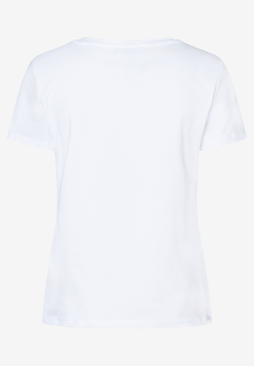 Ein schlichtes, weißes MORE & MORE T-Shirt mit kurzen Ärmeln und Rundhalsausschnitt. Ein schlichtes, weißes MORE & MORE T-Shirt mit kurzen Ärmeln und Rundhalsausschnitt.