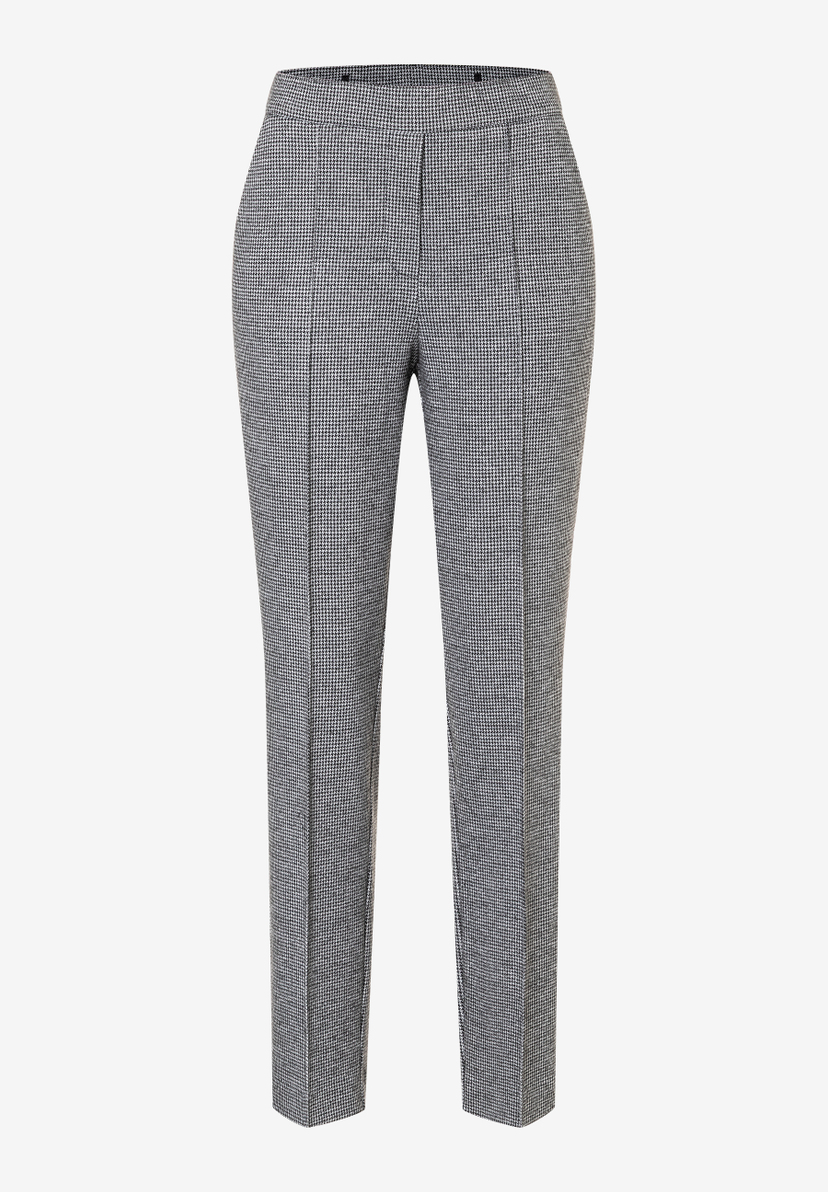 Eine MORE & MORE Hose/Jeans mit Hahnentrittmuster, Jersey-Material für angenehmen Tragekomfort, Elastizität und einen soften Griff. Eine MORE & MORE Hose/Jeans mit Hahnentrittmuster, Jersey-Material für angenehmen Tragekomfort, Elastizität und einen soften Griff.