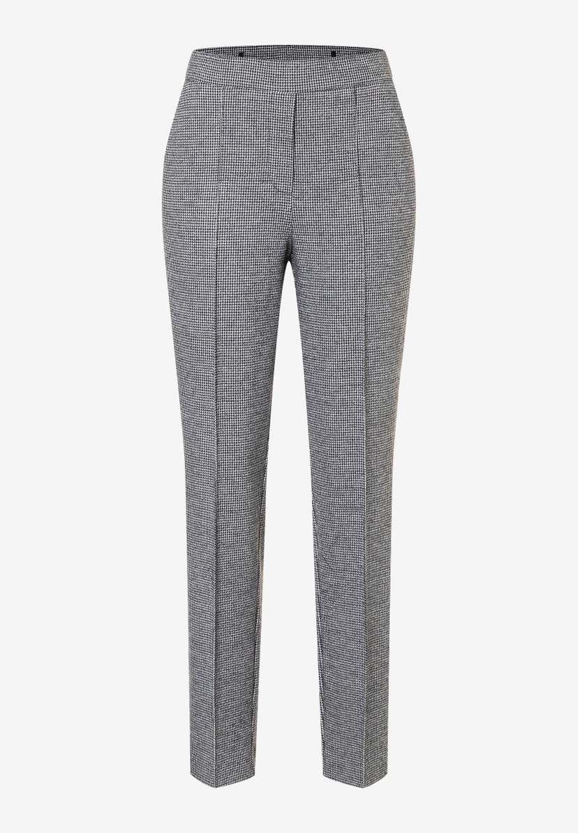 Eine MORE & MORE Hose/Jeans mit Hahnentrittmuster, Jersey-Material für angenehmen Tragekomfort, Elastizität und einen soften Griff. Eine MORE & MORE Hose/Jeans mit Hahnentrittmuster, Jersey-Material für angenehmen Tragekomfort, Elastizität und einen soften Griff.