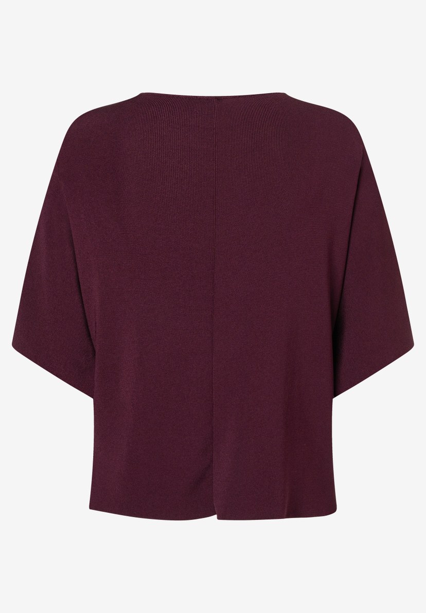 MORE & MORE Feinstrick-Pullover aus Viskosemischung in Bordeaux. Angenehm kühlender Tragekomfort. MORE & MORE Feinstrick-Pullover aus Viskosemischung in Bordeaux. Angenehm kühlender Tragekomfort.