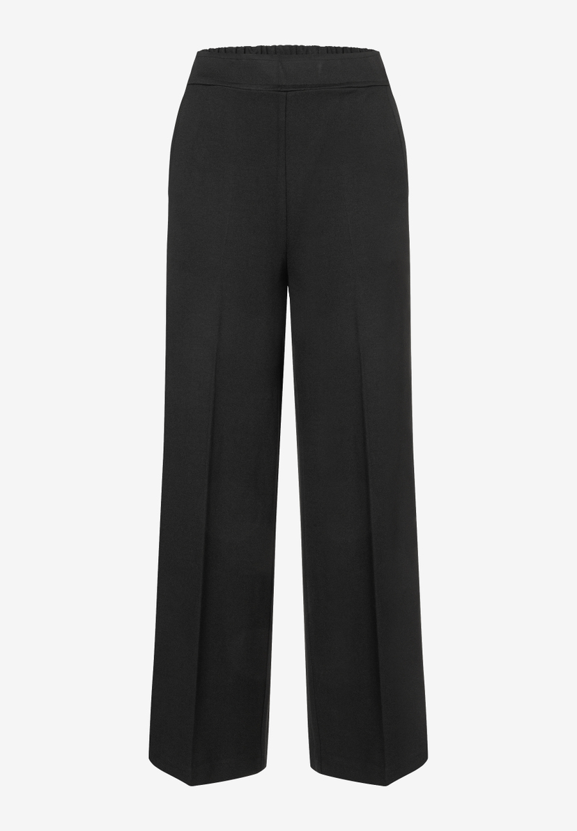 MORE & MORE schwarze Jersey-Hose, locker geschnitten mit weitem Bein. Angenehmer Tragekomfort, elastisch & hautfreundlich. MORE & MORE schwarze Jersey-Hose, locker geschnitten mit weitem Bein. Angenehmer Tragekomfort, elastisch & hautfreundlich.