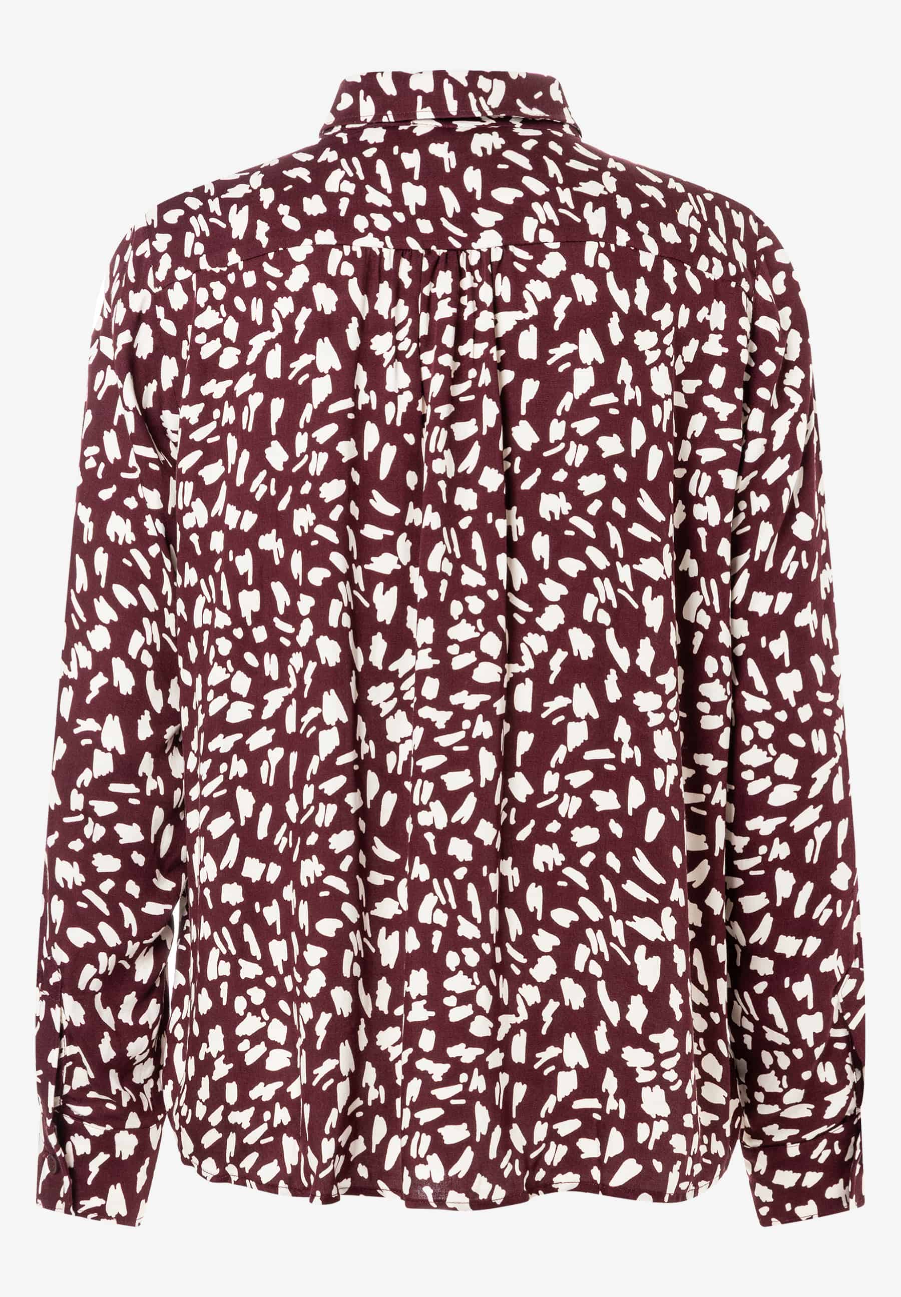 MORE & MORE Viskose-Bluse mit abstraktem Muster. Fließend, hautfreundlich und angenehm zu tragen. MORE & MORE Viskose-Bluse mit abstraktem Muster. Fließend, hautfreundlich und angenehm zu tragen.