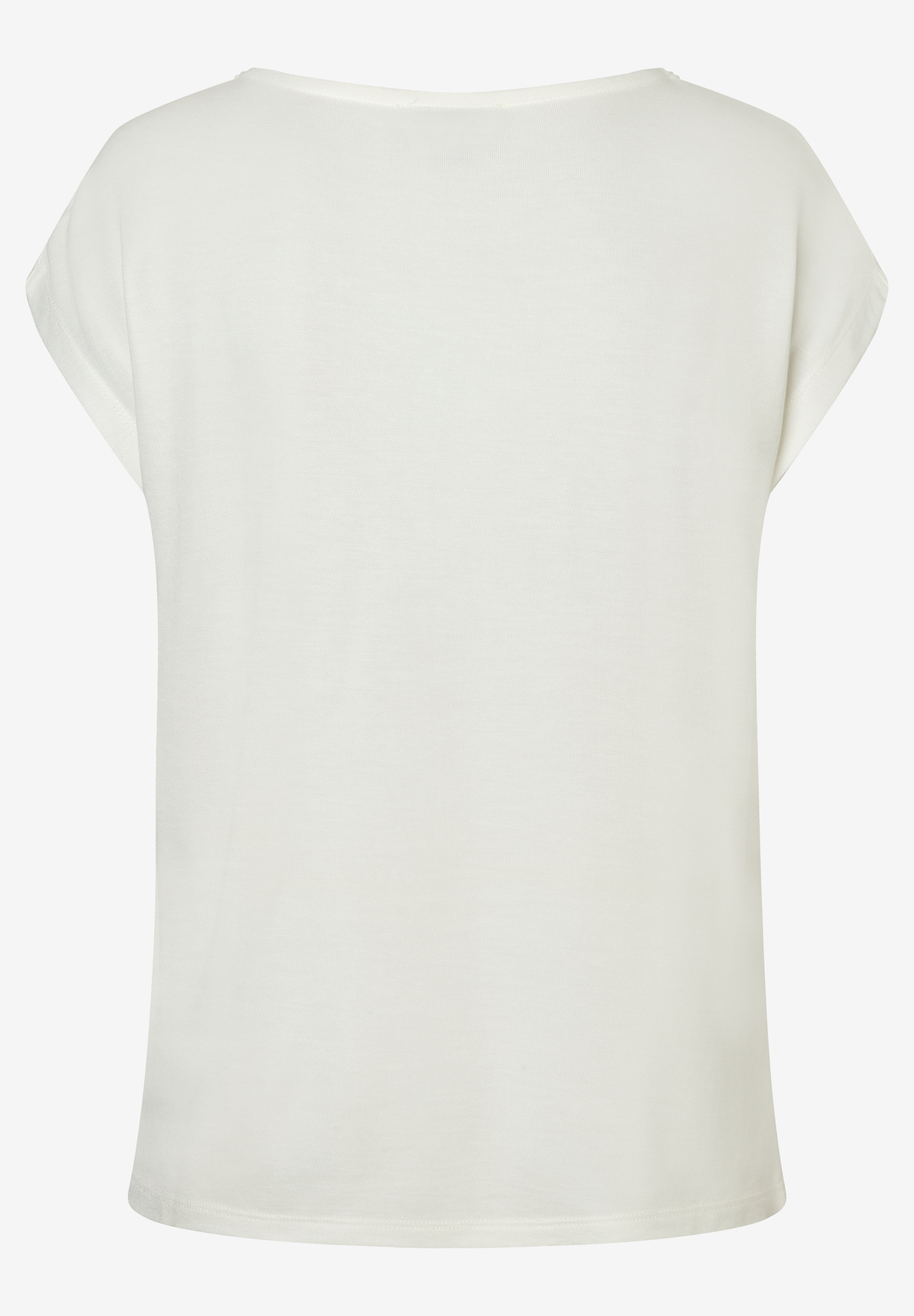 Ein weißes MORE & MORE Jersey-Top mit kurzem Ärmel. Ein weißes MORE & MORE Jersey-Top mit kurzem Ärmel.