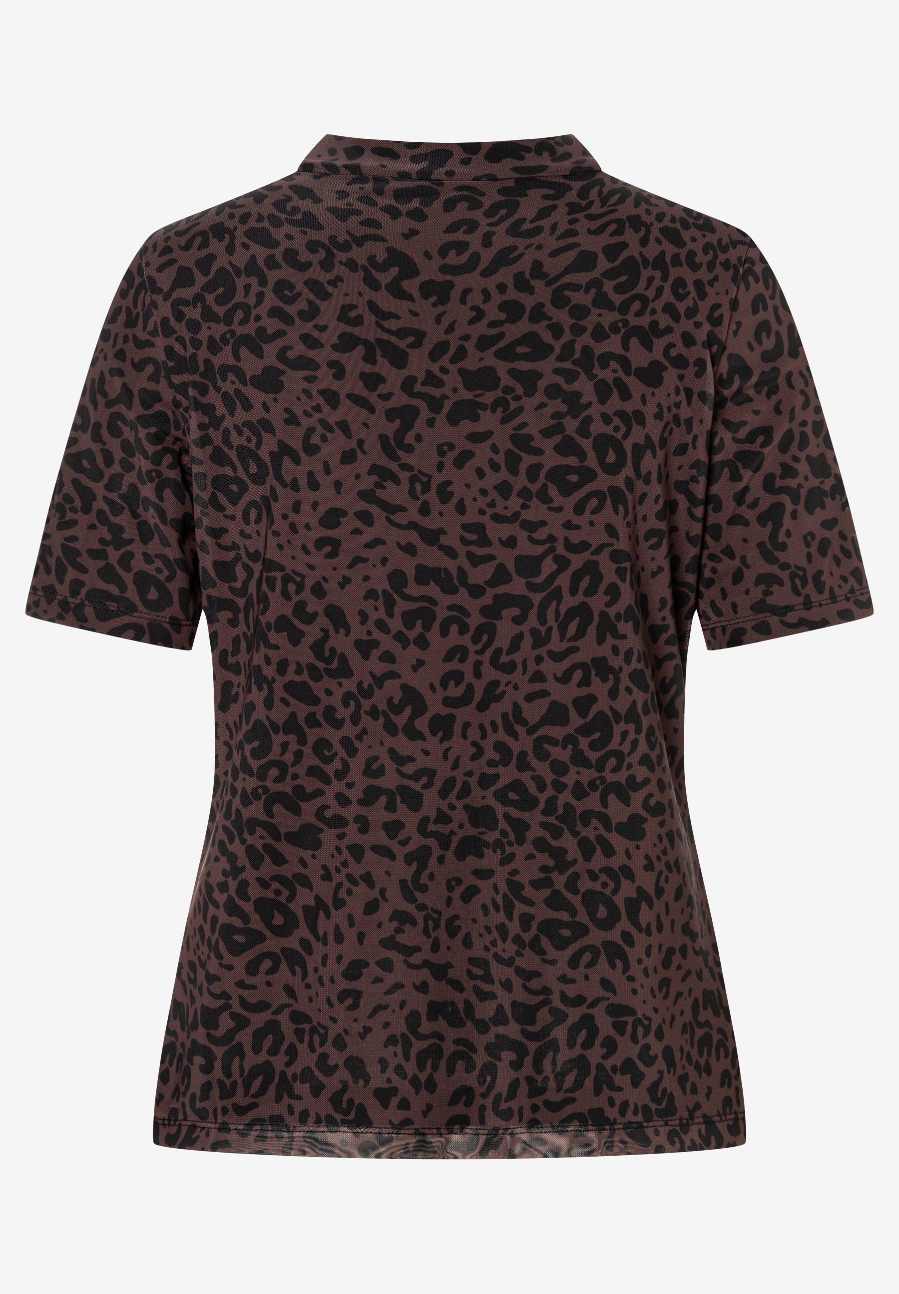 MORE & MORE Damen T-Shirt/Top mit Leopardenmuster in Braun und Schwarz. MORE & MORE Damen T-Shirt/Top mit Leopardenmuster in Braun und Schwarz.