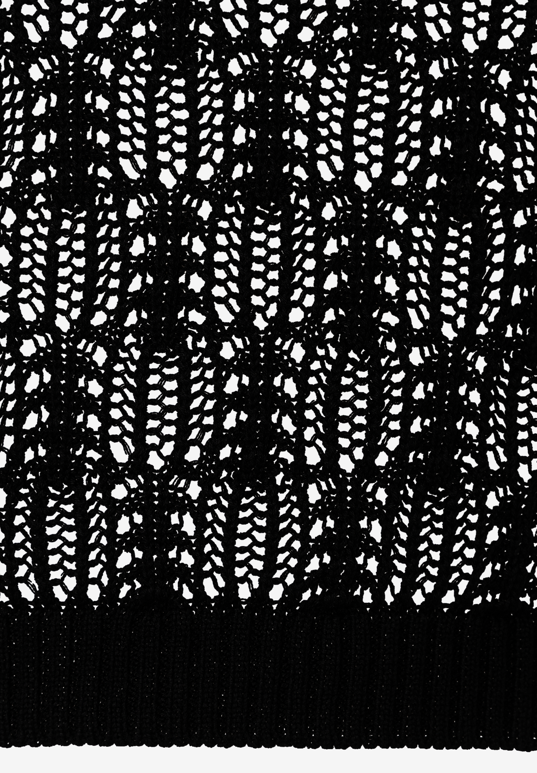 MORE & MORE Lochstrick-Pullover in Schwarz, transparenter Strick, angenehm dehnbar und hautfreundlich. MORE & MORE Lochstrick-Pullover in Schwarz, transparenter Strick, angenehm dehnbar und hautfreundlich.