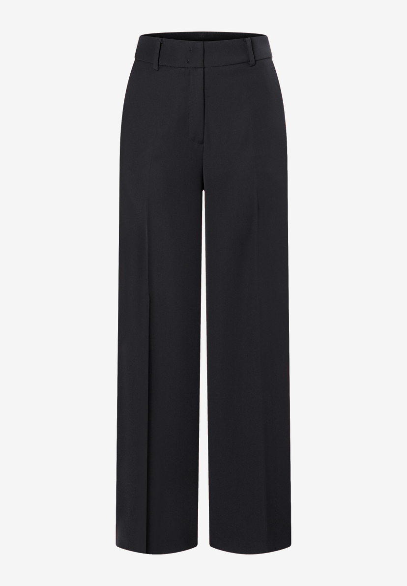 MORE & MORE schwarze Business-Hose mit weitem Bein MORE & MORE schwarze Business-Hose mit weitem Bein
